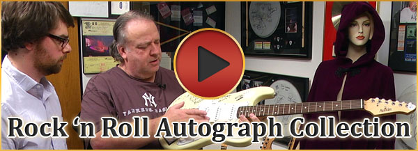 Rock n Roll Autograph Collection Youtube Video