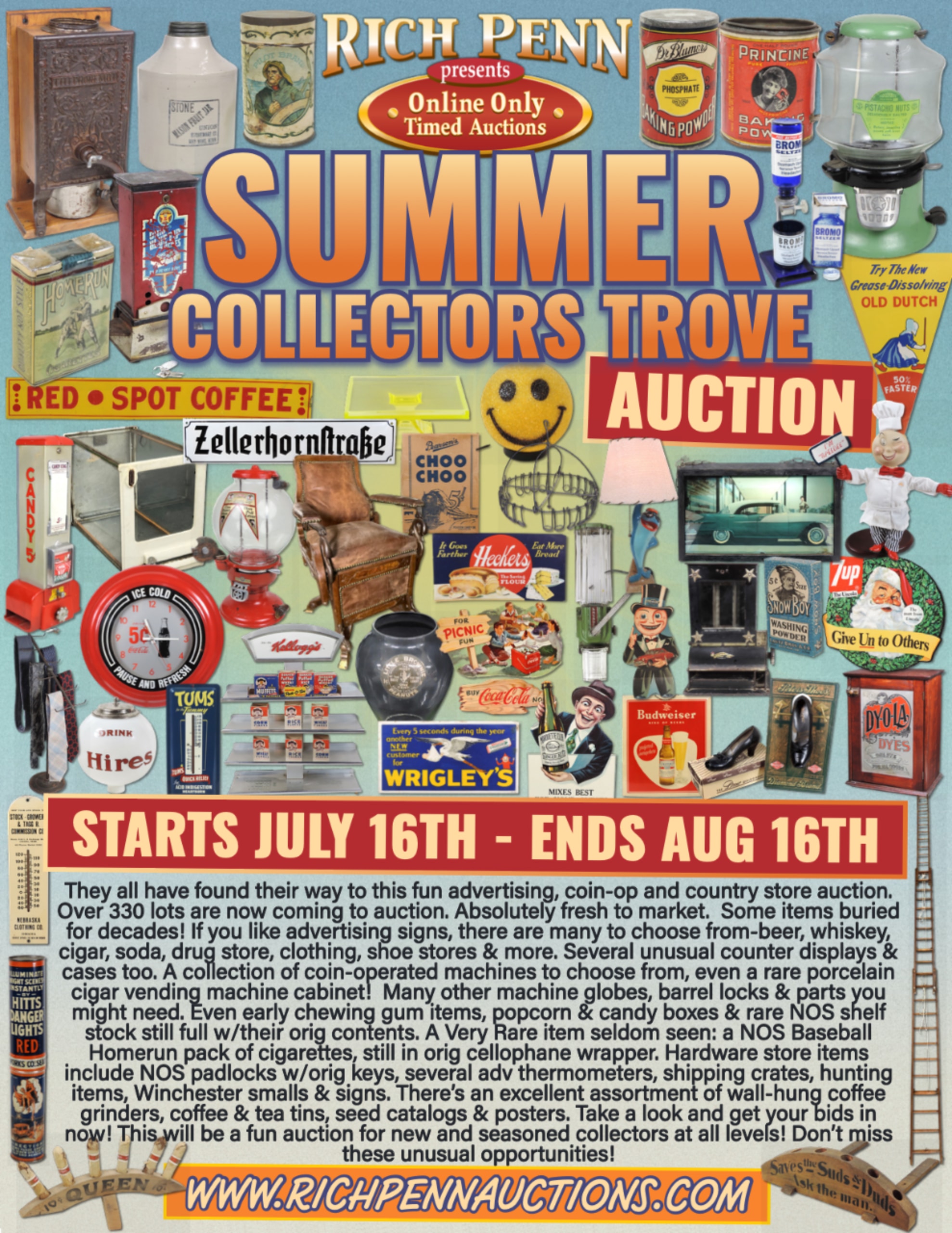 July 16 - August 16 2026 Auction Preview