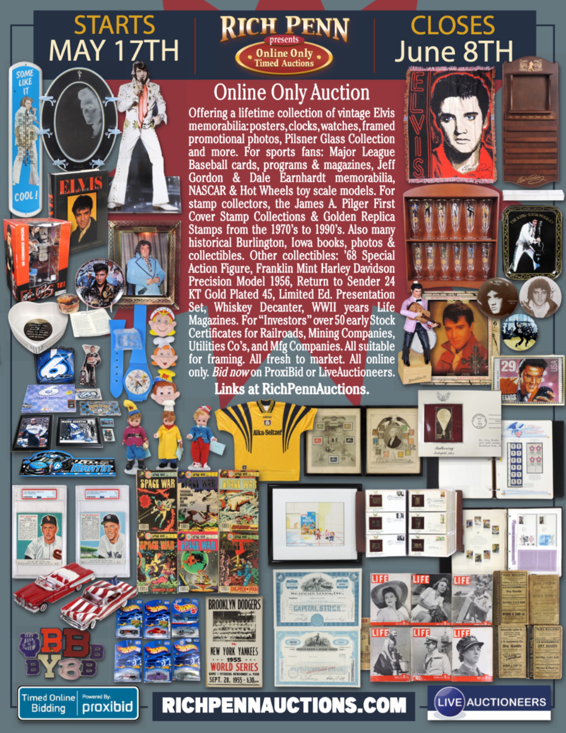 May 17 – June 8, 2025 Online Only Auction